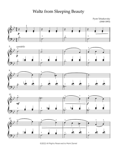 Waltz From Sleeping Beauty (arr. Mark Daniel)