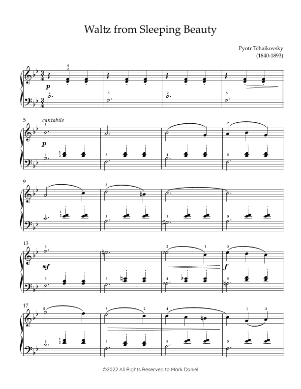 Waltz From Sleeping Beauty (arr. Mark Daniel)