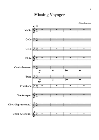 Missing Voyager for Concert Band