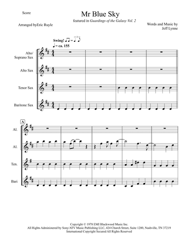 Mr. Blue Sky (arr. Eric Ruyle)