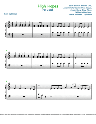 High Hopes (arr. Lori Cummings)