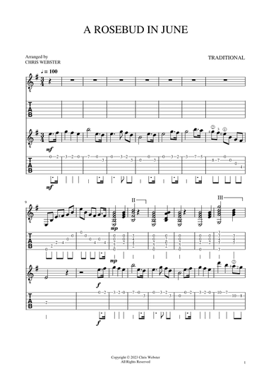 A Rosebud in June (arr. Chris Webster)