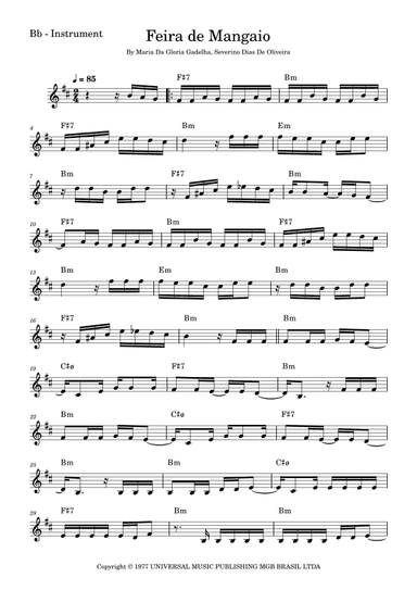 Feira De Mangaio (arr. Fabio Eduardo de Oliveira)