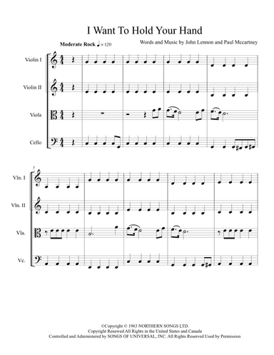 I Want To Hold Your Hand (arr. Sarah McKelvie)