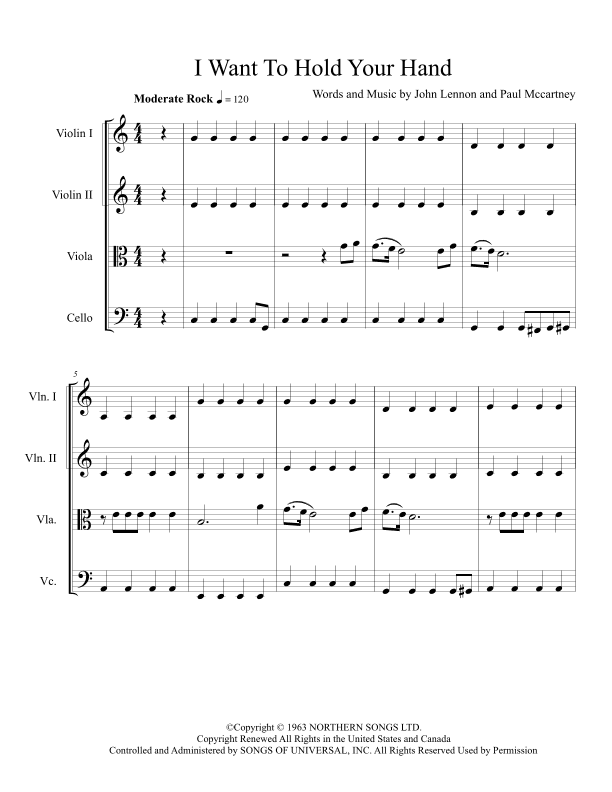 I Want To Hold Your Hand (arr. Sarah McKelvie)