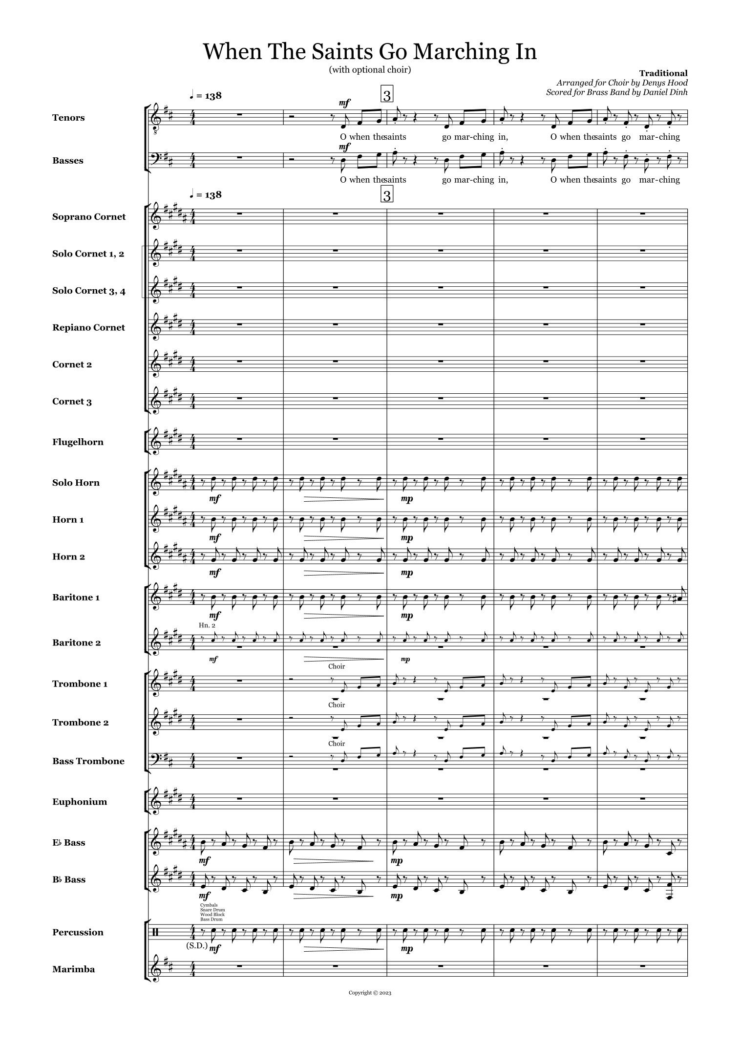 When The Saints Go Marching In (arr. Daniel Dinh)