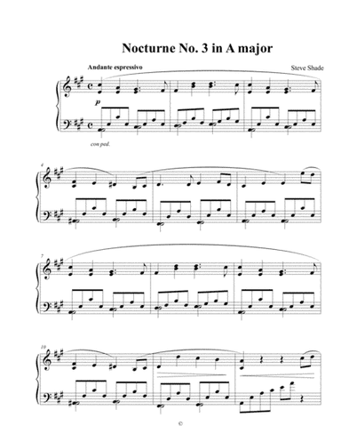 Nocturne No. 3 in A major
