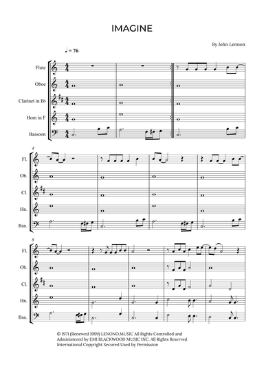 Imagine (arr. Alex Nunes Rodrigues)