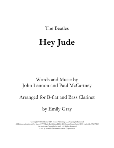 Hey Jude (arr. Emily Gray)