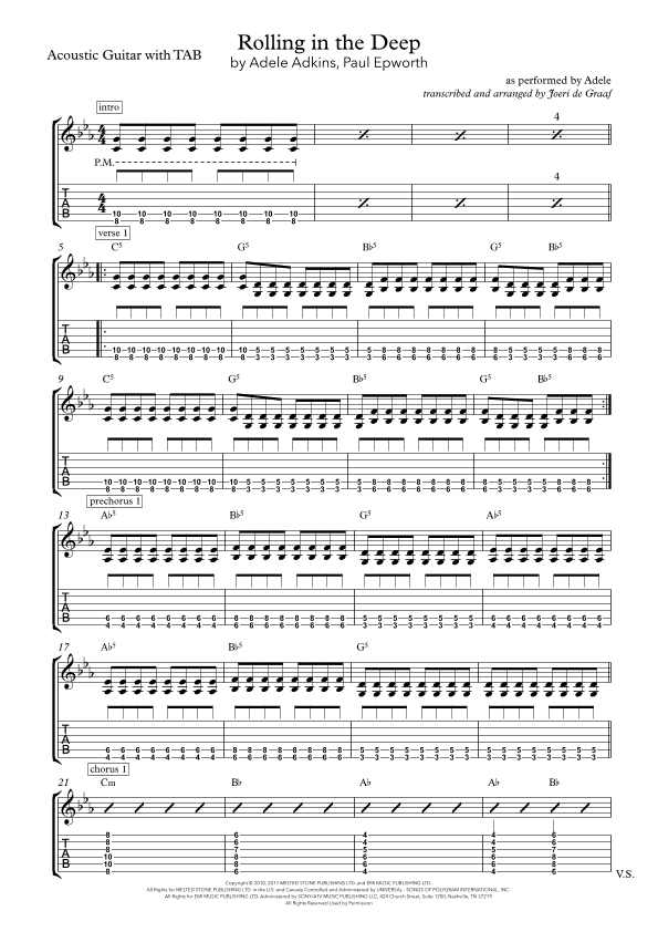 Rolling In The Deep (arr. Joeri de Graaf)