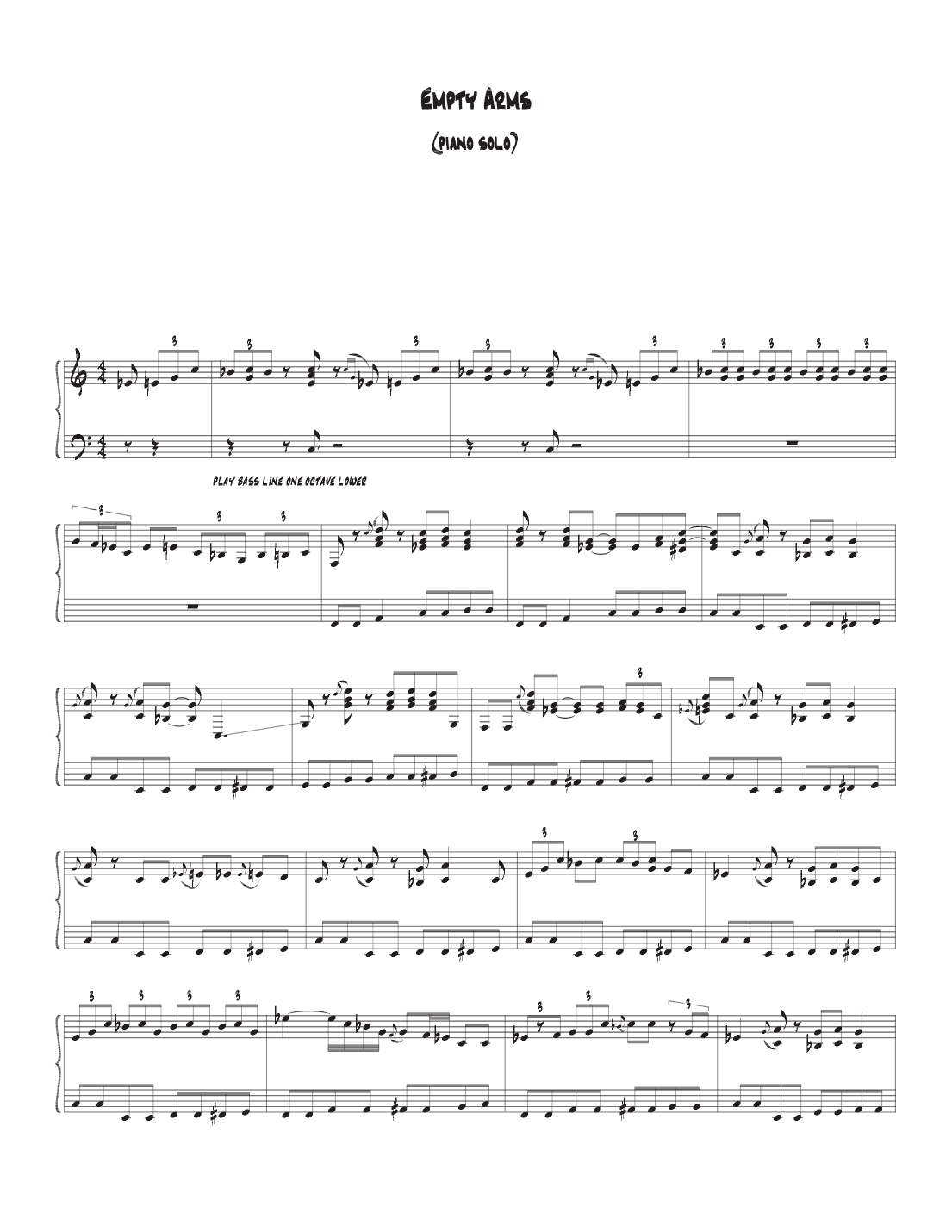 Empty Arms (arr. Biegler)