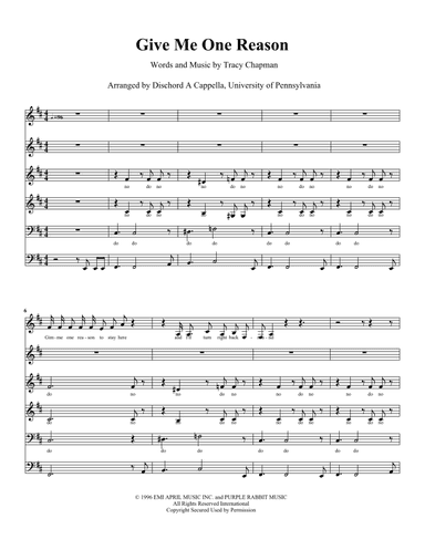 Give Me One Reason (arr. Andrew Pollen)