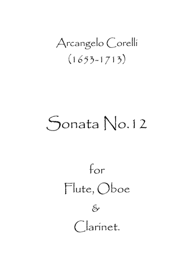 Sonata No.12 (arr. Spence Bundy)