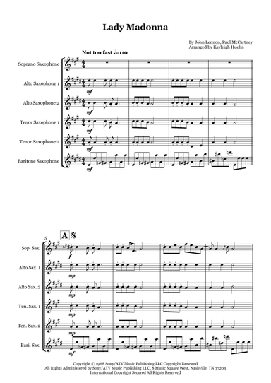 Lady Madonna (arr. Kayleigh Huelin)