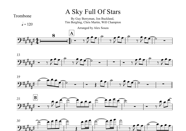 A Sky Full Of Stars (arr. Alex Souza)