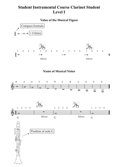 Student Instrumental Course Clarinet Student Level I (arr. Wesley S. SIlva)