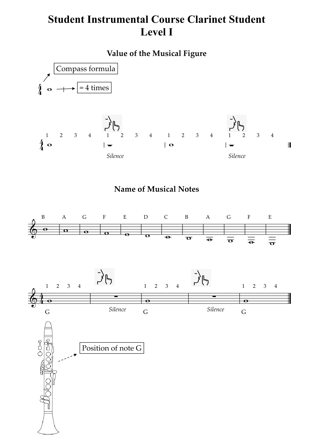 Student Instrumental Course Clarinet Student Level I (arr. Wesley S. SIlva)