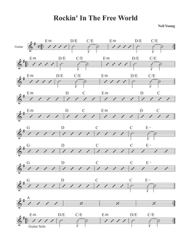 Rockin' In The Free World (arr. David M Fagnant)