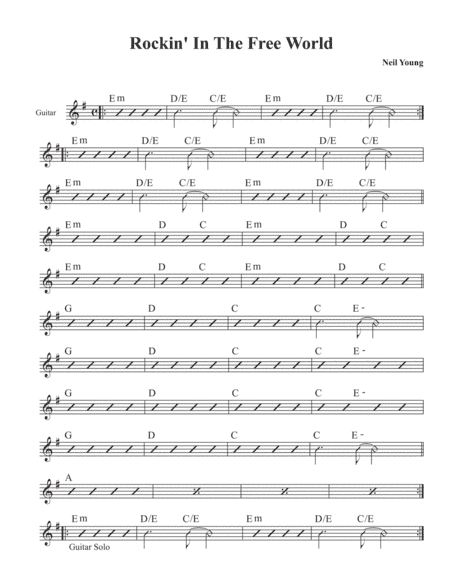 Rockin' In The Free World (arr. David M Fagnant)