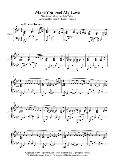 Make You Feel My Love (arr. Lizzie Peacock)