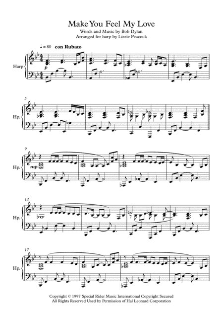 Make You Feel My Love (arr. Lizzie Peacock)