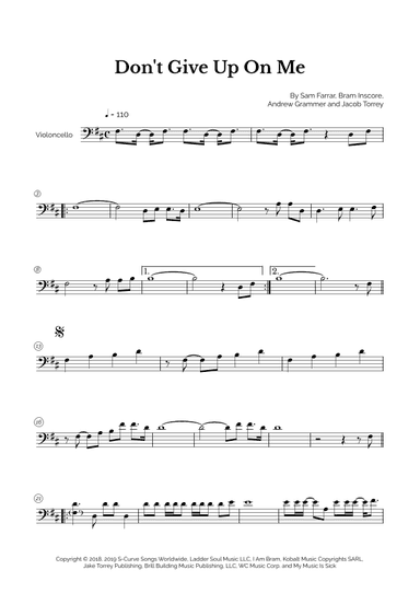 Don't Give Up On Me (arr. Marcos Soares)