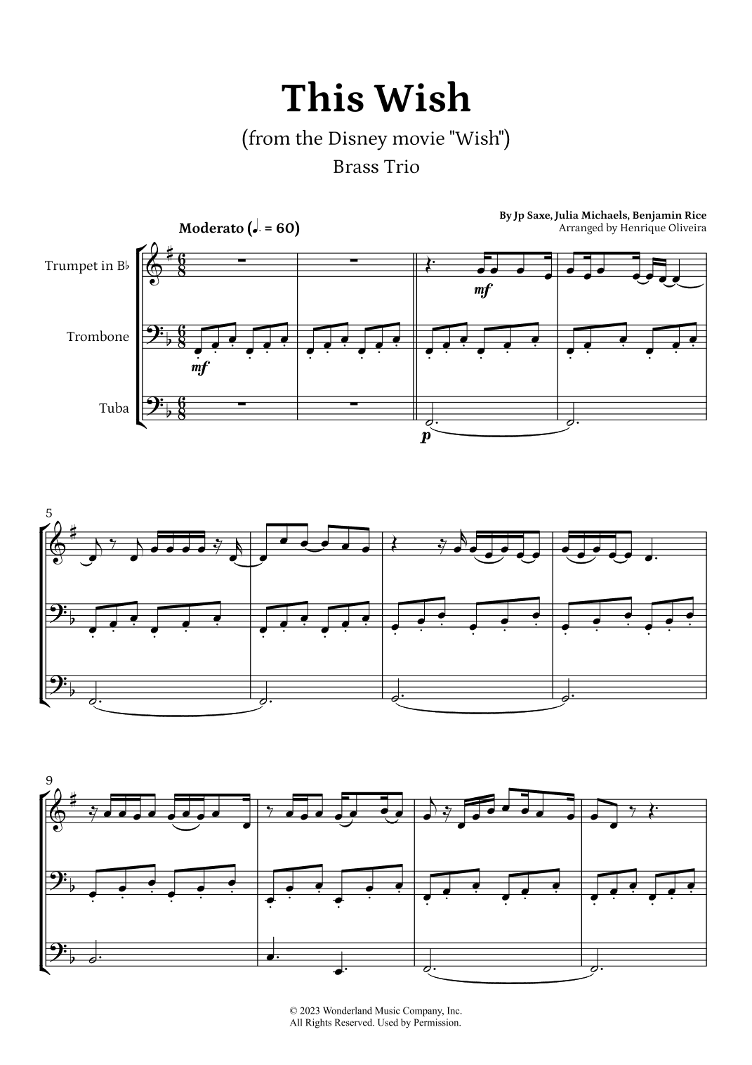 This Wish (arr. Henrique Oliveira)