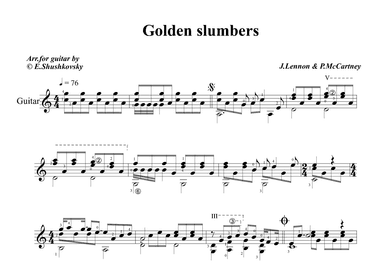 Golden Slumbers (arr. Evgeny Shushkovsky)