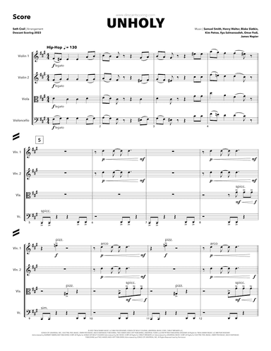Unholy (arr. Seth Crail)