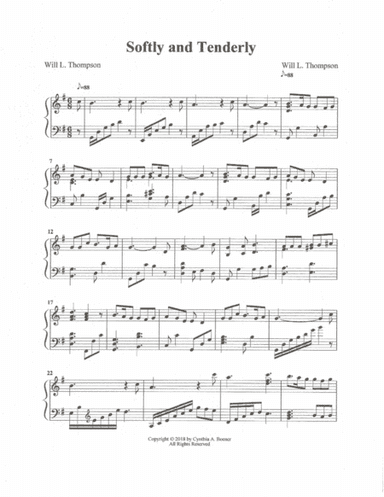 Softly and Tenderly (arr. Cynthia A. Boener)