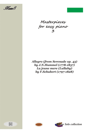 Masterpieces for easy piano 3 by F.Schubert and J.N.Hummel (arr. PianoSheetNow)