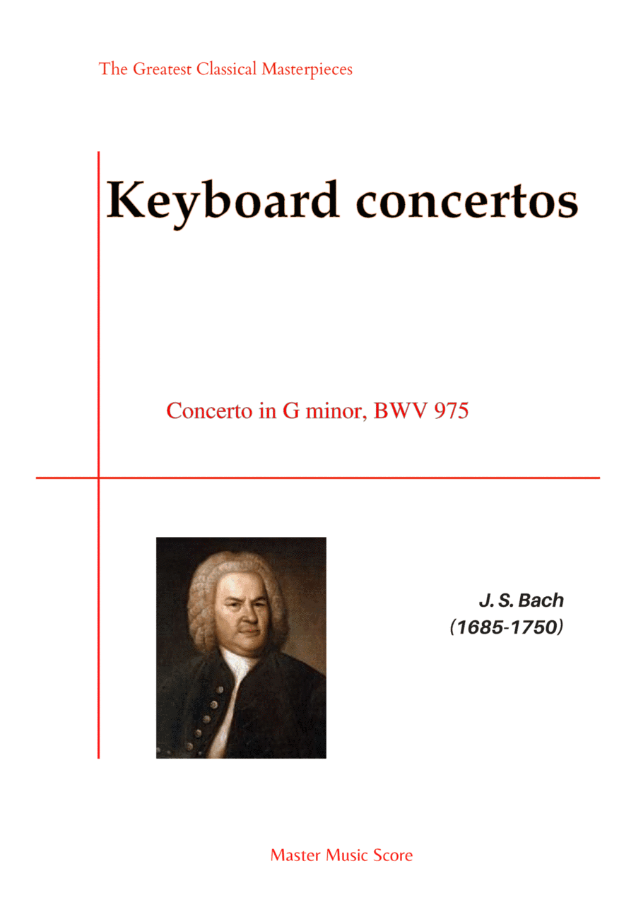 Bach-Concerto in G minor, BWV 975(Piano) (arr. MPS)