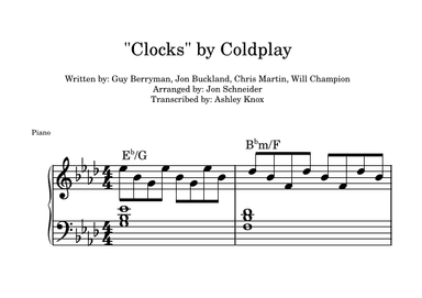 Clocks (arr. Jonathan Schneider)