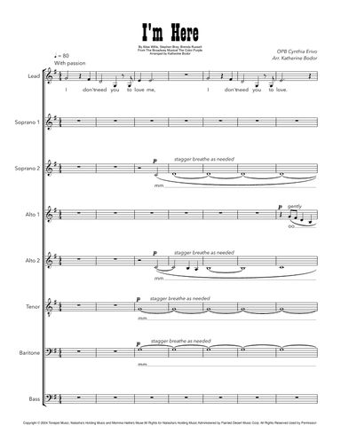 I'm Here (arr. Katherine Bodor)