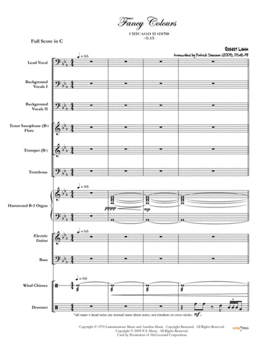 Fancy Colours (arr. Patrick Sheehan)