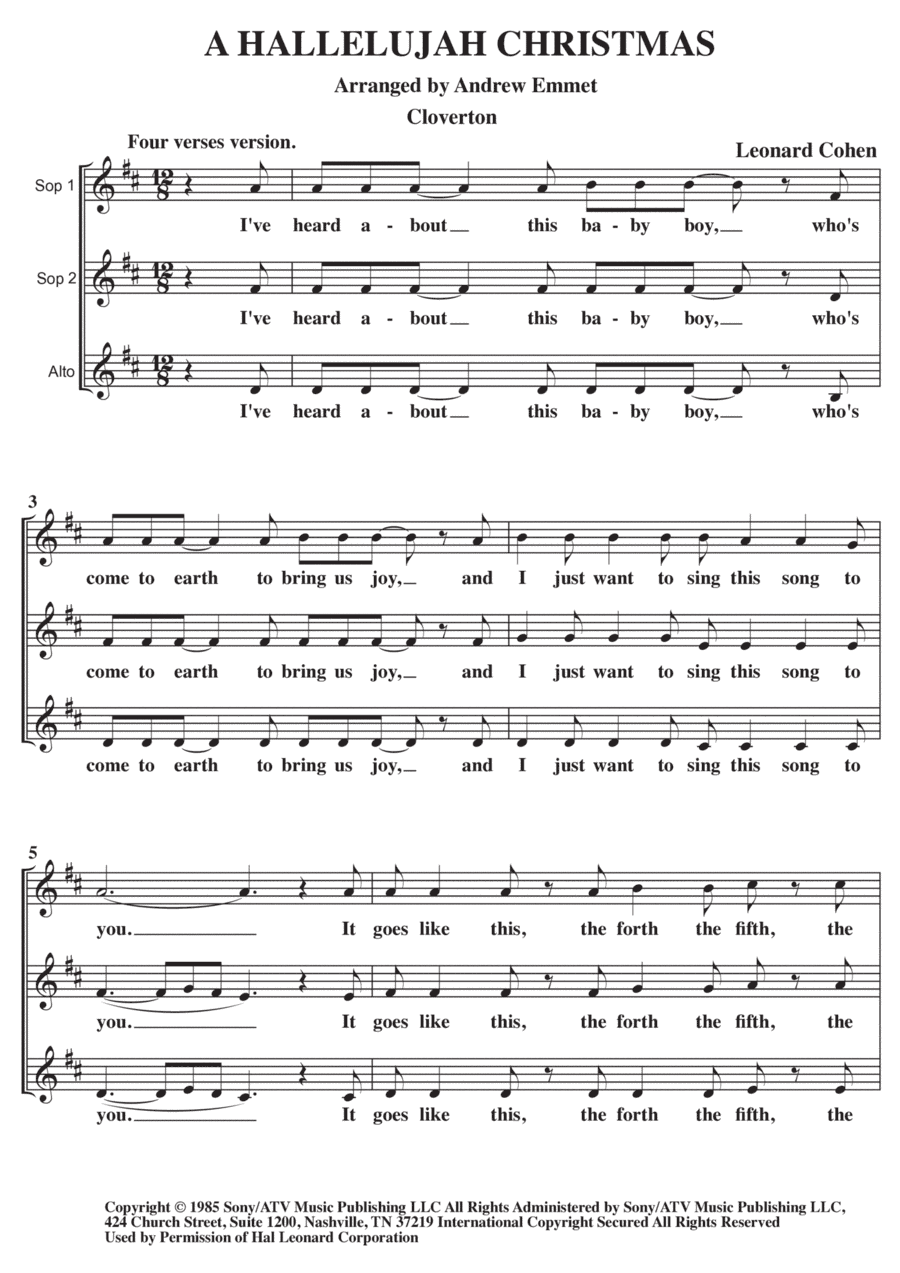 Hallelujah (arr. Andrew Emmet)