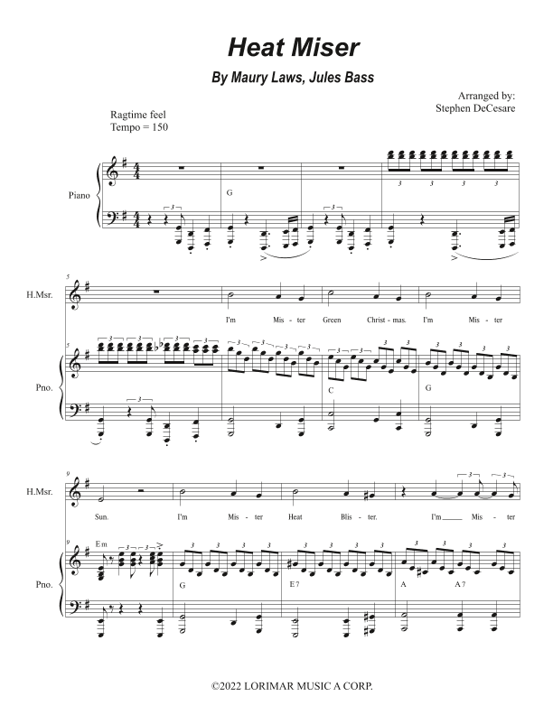 Heat Miser (arr. Stephen DeCesare)