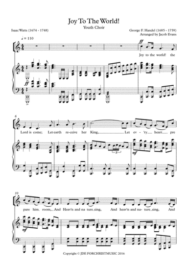 Joy To The World (arr. Jacob Evans)