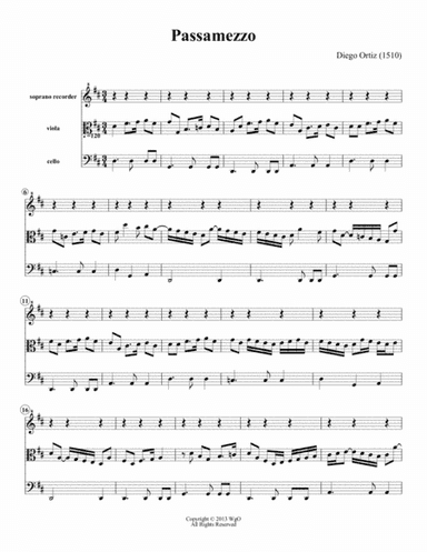 Recercada Segunda (arr. William G Ouimette)