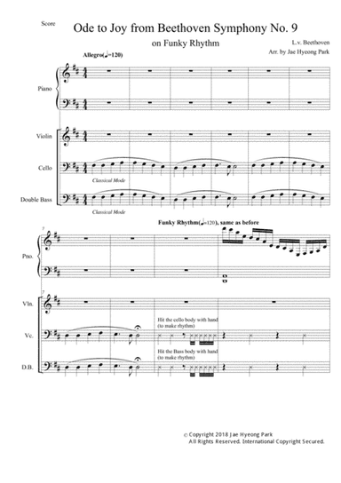 Ode to Joy(Beethoven Symphony No. 9) (arr. Jae Hyeong Park)