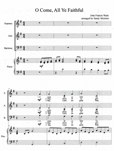 O Come All Ye Faithful (arr. Sandy McIntire)