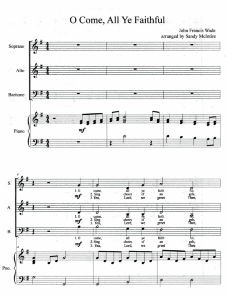 O Come All Ye Faithful (arr. Sandy McIntire)