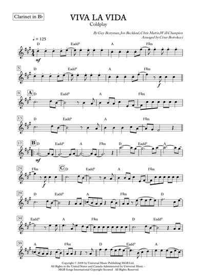 Viva La Vida (arr. ACT Bortolucci)