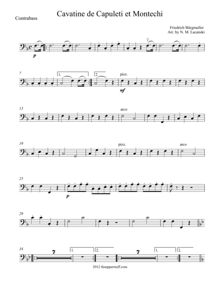 Cavatine de Capuleti et Montechi (arr. Nick Lacanski)