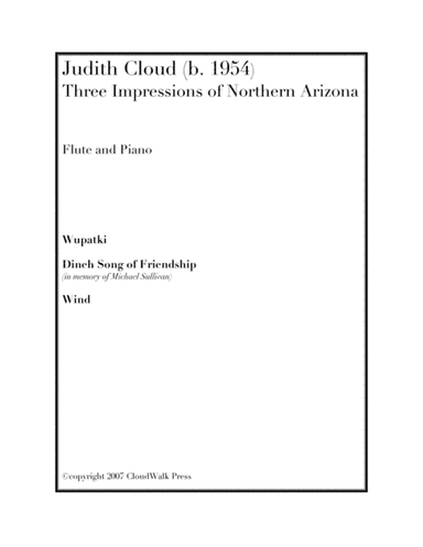 Three Impressions of Northern Arizona for flute (or violin) and piano