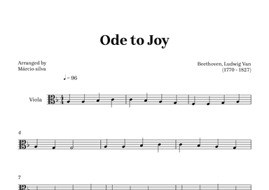 Ode to Joy (arr. Márcio Silva)