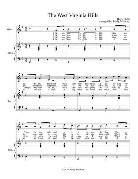 The West Virginia Hills (arr. Sandy McIntire)