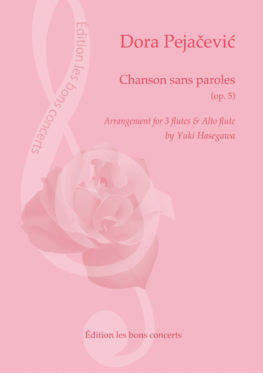 Dora Pejacevic: "Chanson sans parole (op. 5)" Arrangement for 3 flutes and alto flute by Yuki Hase (arr. Yuki Hasegawa)