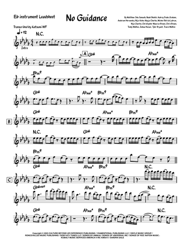 No Guidance (arr. Katsumi WF)