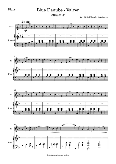 The Blue Danube (Strauss) (arr. Fabio Eduardo de Oliveira)
